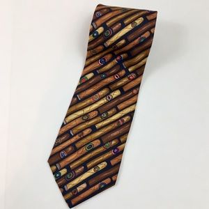 Alyn Neckwear Cigar Print Tie
